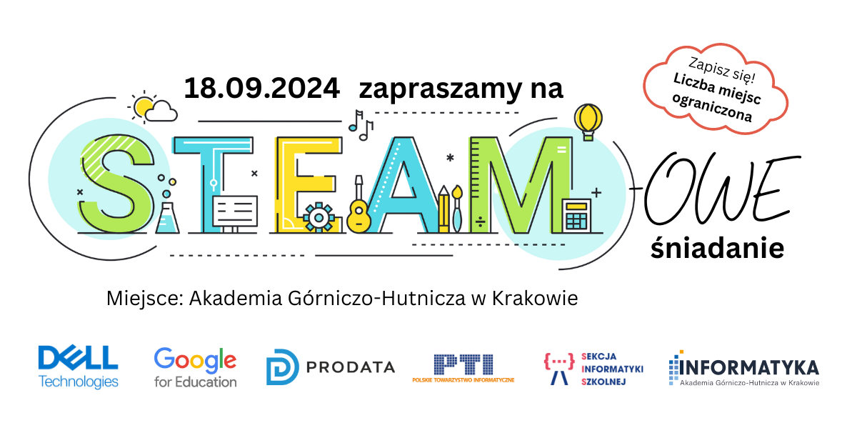 „STEAMowe śniadanie” już 18 września w Krakowie